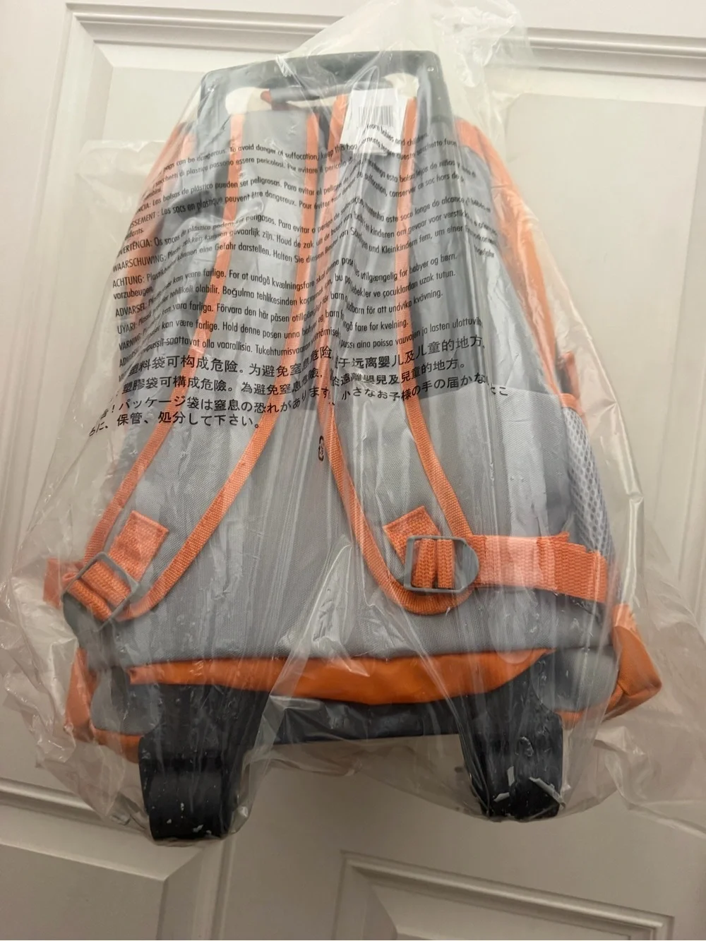 BB-8 Inspired Orange and White Roller Backpack - Star Wars Style